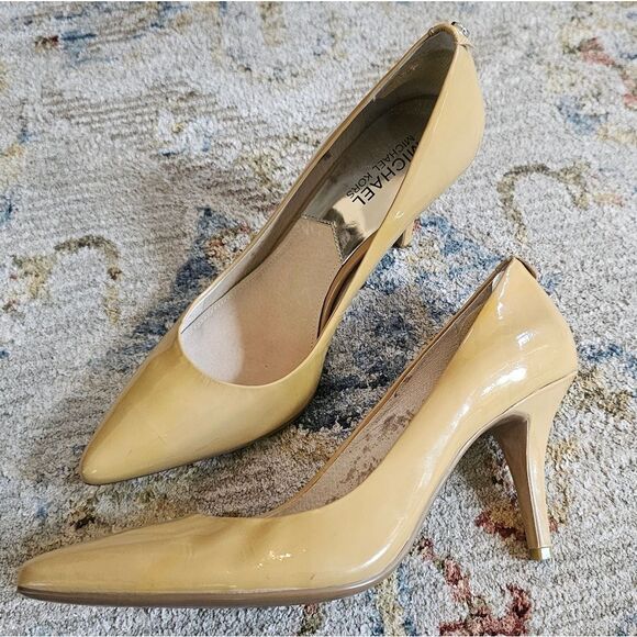Michael Kors Mustard Color Heels, Size 7.5, Excellent Condition, Like New - Picture 1 of 6